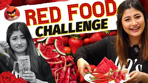 Eating Only Red Food For 24 Hours Challenge 🥵 Food Challenge Gone Wrong Sunita Xpress Youtube