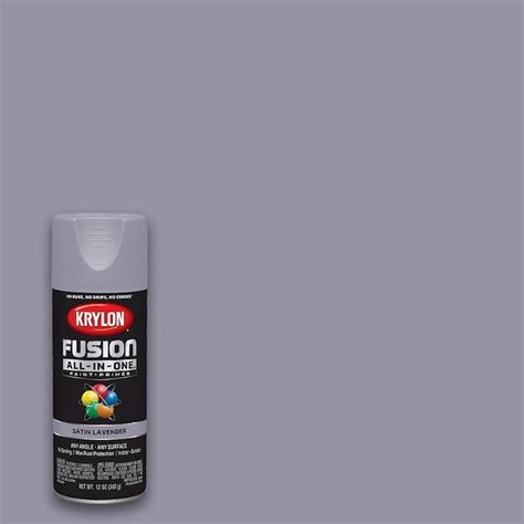 Krylon Fusion All In One Satin Lavender Spray Paint And Primer In One