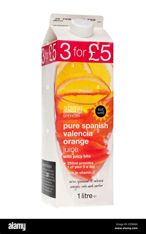 Pure Squeezed Spanish Valencia Orange Juice Hi Res Stock Photography