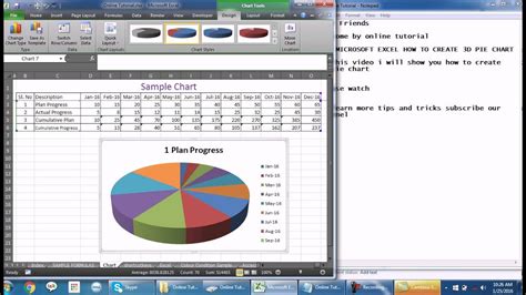 3d disk pie chart is basically a 3d pie chart. 75 MICROSOFT EXCEL HOW TO CREATE 3D PIE CHART - YouTube
