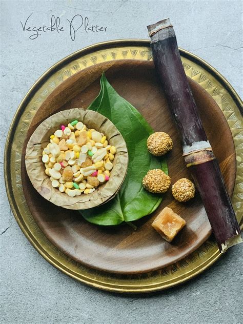 Sankranti Ellu Bella Sesame Jaggery And Peanut Mix Vegetable Platter