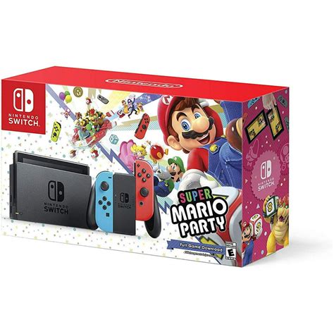 Nintendo Switch W Super Mario Party Full Game Download Bundle