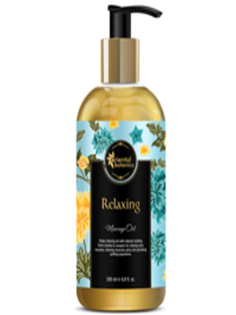 Buy Oriental Botanics White Relaxing Body Massage Oil 200ml Body Oil