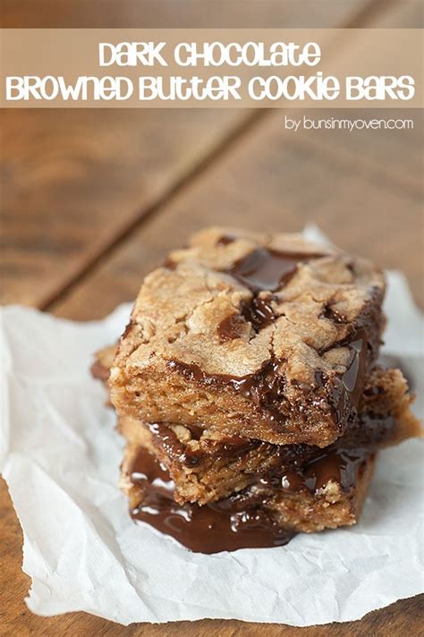 Dark Chocolate Browned Butter Cookie Bars Recipe Recipe In 2023