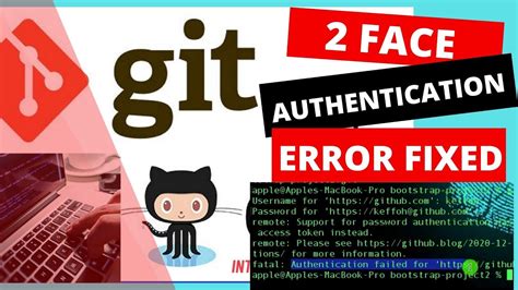 How To Fix Git Fatal Authentication Failed New And Easy Method Youtube