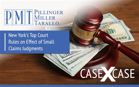 Case By Case New Yorks Top Court Rules On Effect Of Small Claims