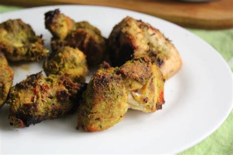 Hariyali Chicken Kabab Recipe Green Chicken Kabab Yummy Tummy