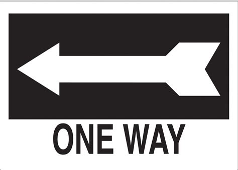 Brady One Way Traffic Sign 10 X 14 5gm6041032 Grainger