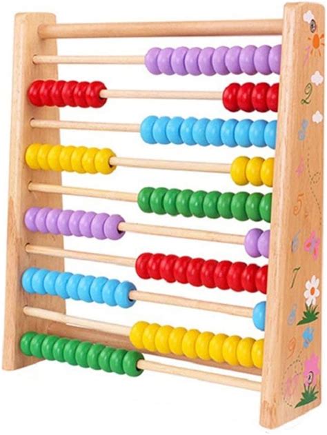 Toy Counter Educational Math Toy Wooden Counting Beads Abacus Learning