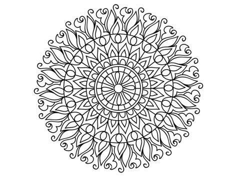 Mandala Hd Coloring Book Free Printable Activities Richwald Club