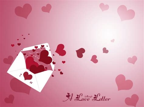 Valentine Love Letter Background For Powerpoint Love Ppt Templates