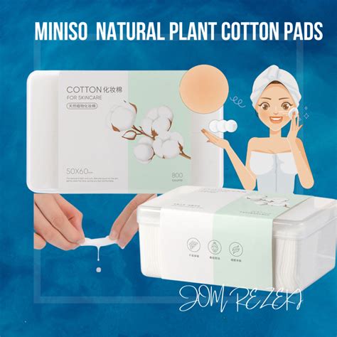 Jom Miniso Cotton Pads Stretchable Make Up Wipes Make Up Remover Facial