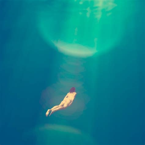 Premium Photo Fantasy Naked Female Diver Deep Under Water