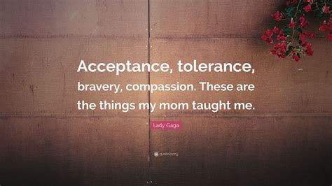 Lady Gaga Quote Acceptance Tolerance Bravery Compassion These Are