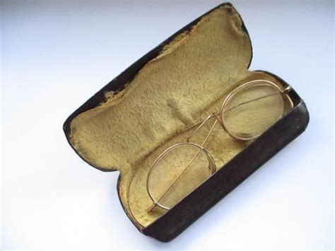 vintage victorian spectacles with rolled gold frames glasses etsy rolled gold glasses case