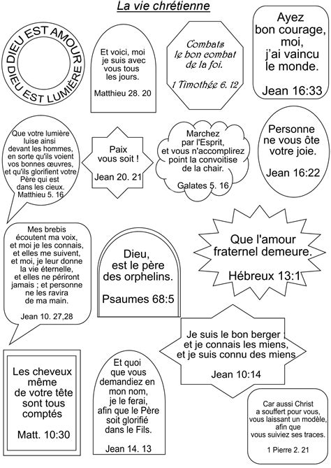 80 Versets Bibliques Sur 5 Pages De 16 Versets