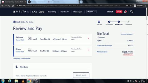 How To Book Delta Airlines Flight Online Youtube