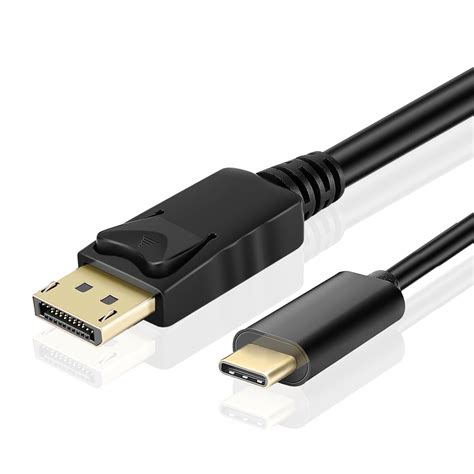 Usb C To Displayport Cable 6ft Displayport To Thunderbolt 3 Adapter 4k Macbook Ipad Laptop