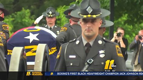 Law Enforcement Pay Final Respects To Nc Highway Patrol Trooper Killed In Pursuit Crash Youtube