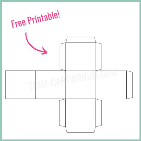 How To Make Paper Dice With Free Printable Team