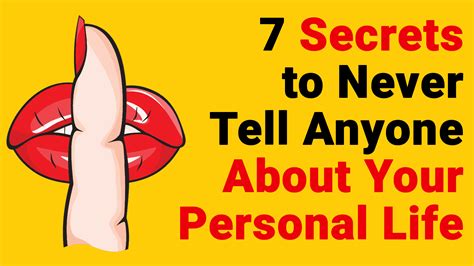 Shh Never Tell These 7 Secrets About Your Personal Life To Anyone