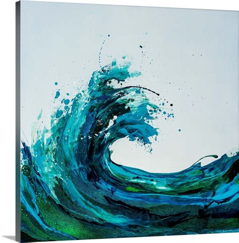 Seafoam Wave Wall Art Canvas Prints Framed Prints Wall Peels Great