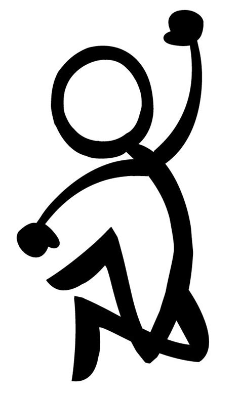 Cartoon Stick Man Stick Walking Animated Clipart Figure Run Clip Guy