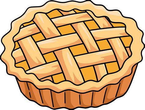 Apple Pie Food Cartoon Colored Clipart Vector Art At Vecteezy