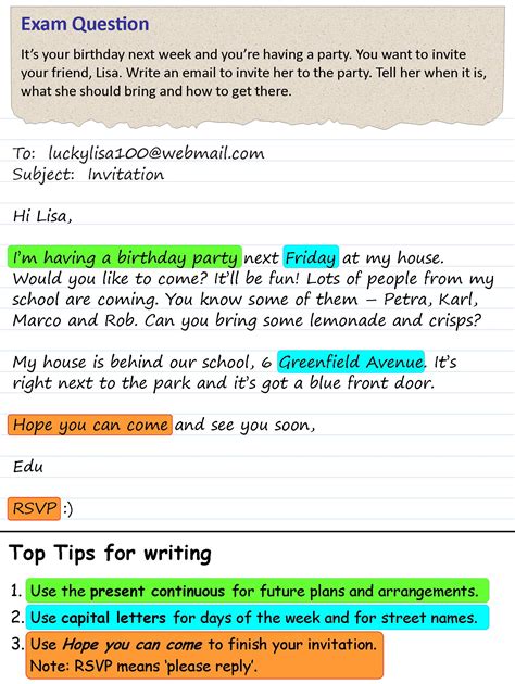 Dear richard and judy example letter of invitation: An invitation to a party | LearnEnglish Teens - British ...