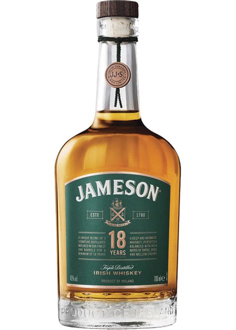 Jameson 18 Yr Recipe Irish Whiskey Whiskey Brands Whiskey