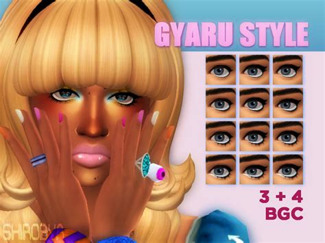 The Sims Resource Gyaru Eyeliner 1
