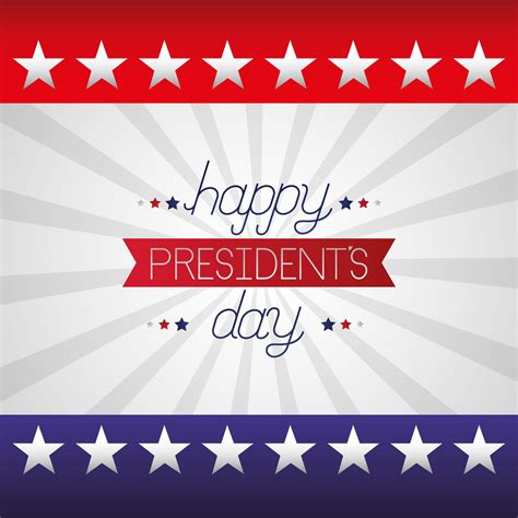 Happy Presidents Day Celebration Poster With Lettering And Flag 1968931