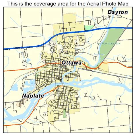 Aerial Photography Map Of Ottawa Il Illinois