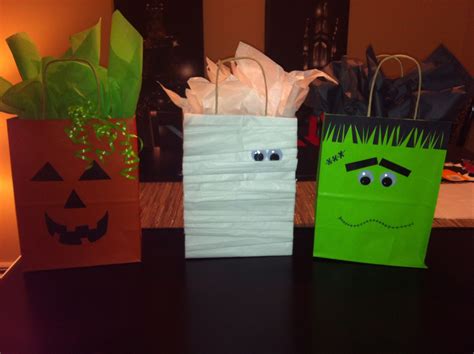 Diy Halloween Treat Bags Pumpkin Mummy Frankenstein T Bag Goodie Bag So Incredibly