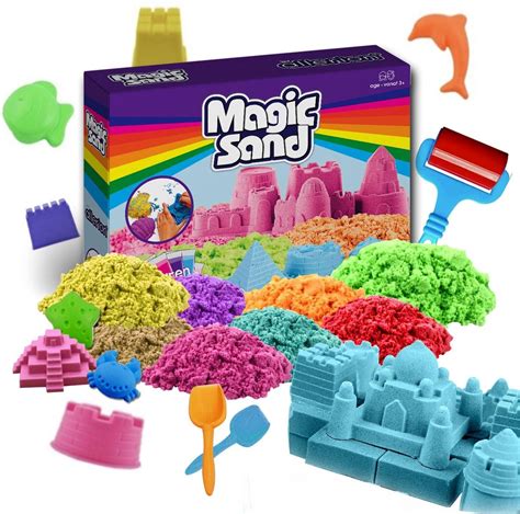 Allerion Magic Kinetic Sand Set 8 Verschillende Kleuren Inclusief