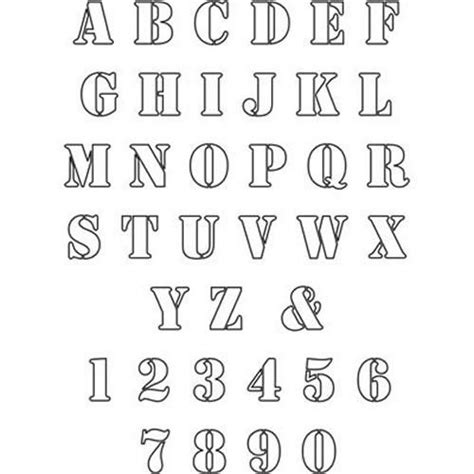 Free printable 5 inch alphabet letter stencils. FREE LETTER STENCIL PATTERNS « Free Patterns | Free ...