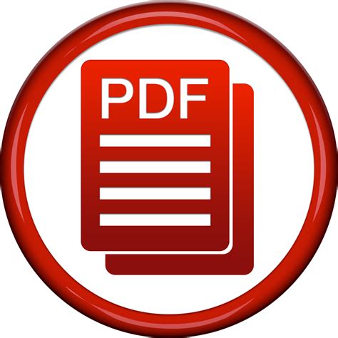 Red Circle With Pdf Icon Png 2074 Free Icons And Png Backgrounds