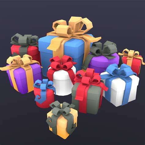 3d Model T Box Package Low Poly Vr Ar Low Poly Cgtrader