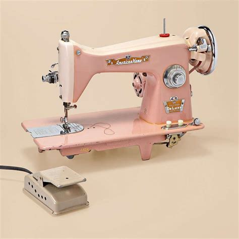 Vintage Pink Sewing Machine By American Home Sewing Machine Antique
