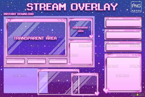 Kawaii Twitch Overlay Package Stream Graphic By 2suns · Creative Fabrica