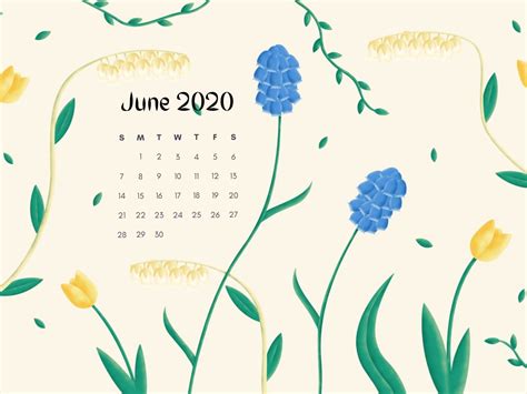 June 2020 Calendar Hd Wallpapers