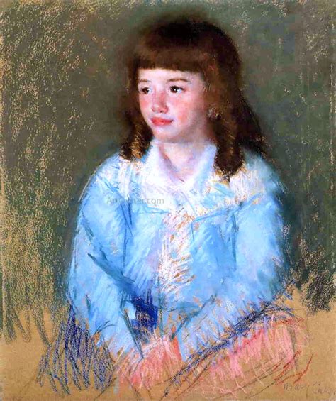 Mary Cassatt Paintings Young Boy In Blue Enlarged