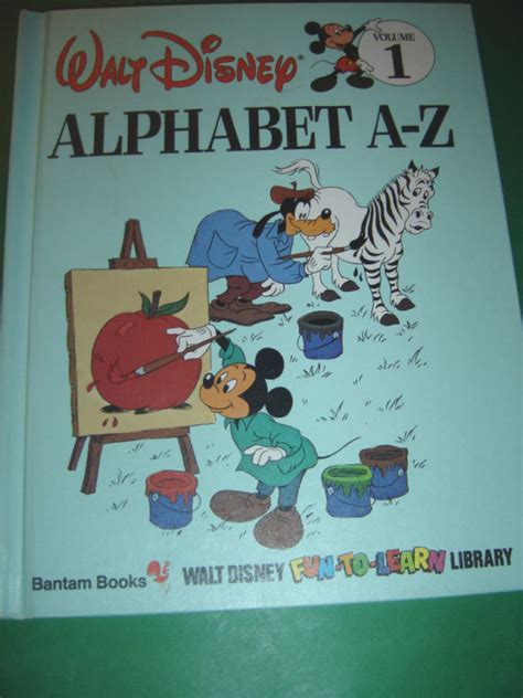 Walt Disney Alphabet A Z 1983 Hb Book
