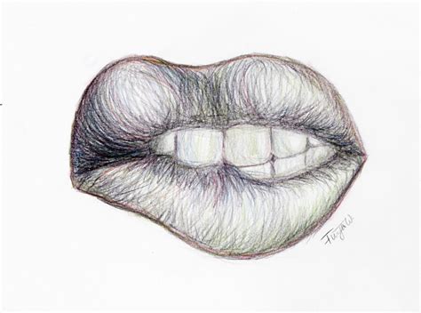 Biting Lips By Annberc On Deviantart