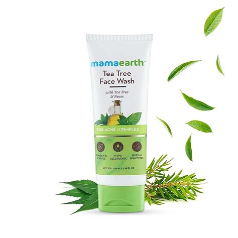 Amazon Com Mamaearth Tea Tree Natural Face Wash For Acne Pimples