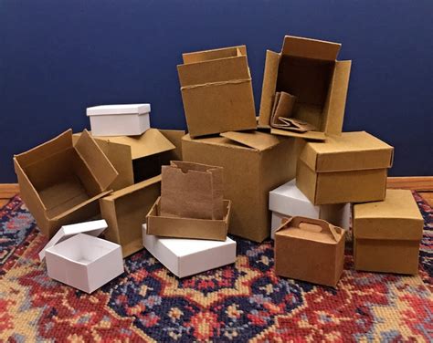 Miniature Cardboard Box Assortment For Shipping Attic Basement Etsy