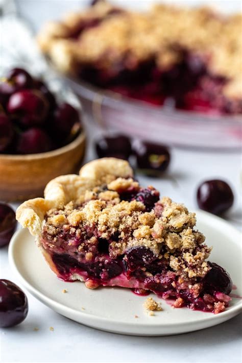 Cherry Crumble Pie Food With Feeling