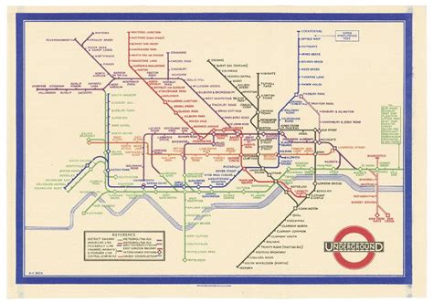 Harry Becks Iconic Tube Map London Tube Map London Underground Map