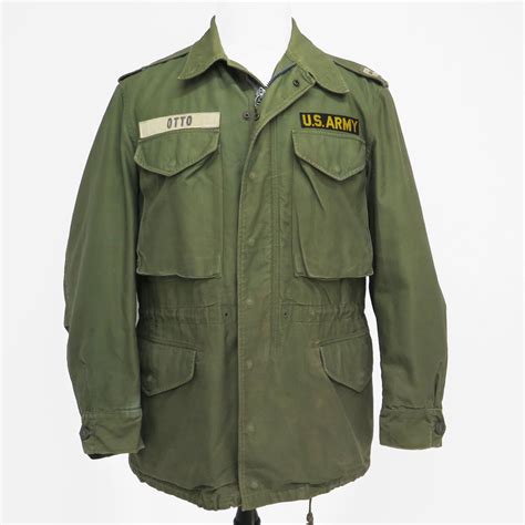 Us Army M 1951 M51 Field Jacket 1960 Vietnam War Captain Patch Size Sm