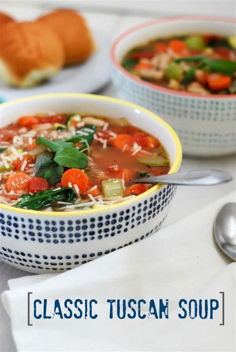 Healthy slow cooker soup recipes. Classic Tuscan Soup - Simply Happenstance | Recipe ...